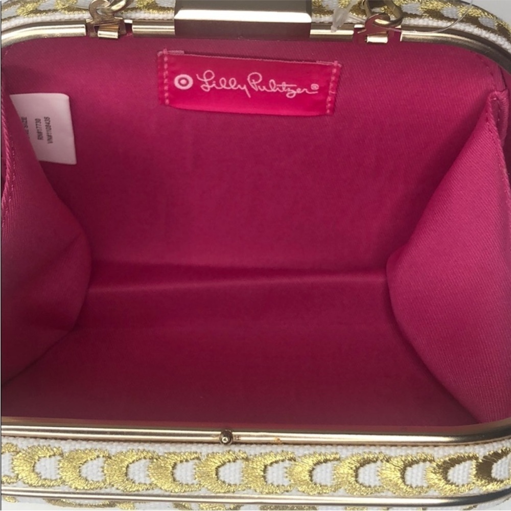 Lilly Pulitzer Vera Bradley Gold and White Clutch - Picture 8 of 9